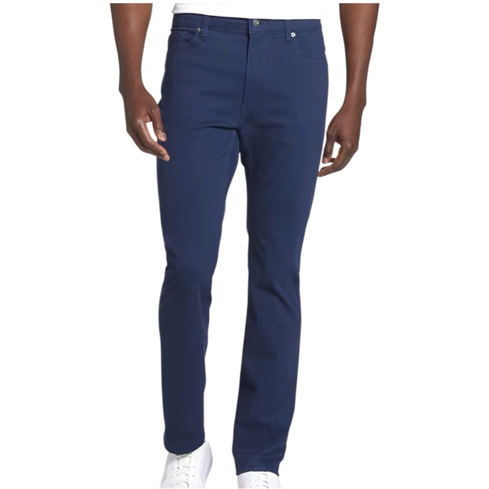 Joseph Abboud Blue Slim Comfort Pants Sz 38"X30" Travel Stretch 5 Pocket Chino